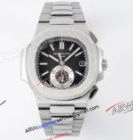 PPF Best Replica Patek Philippe Nautilus 5980 Black Dial Stainless Steel 40.5mm Watch